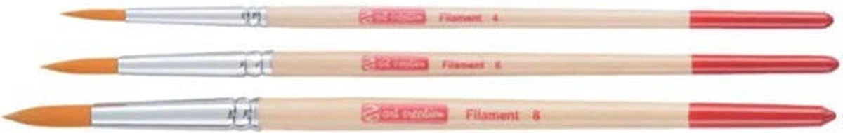 Penseel talens art creation filament rond | 3 set | 5 stuks